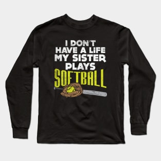 Softball Sister Long Sleeve T-Shirt